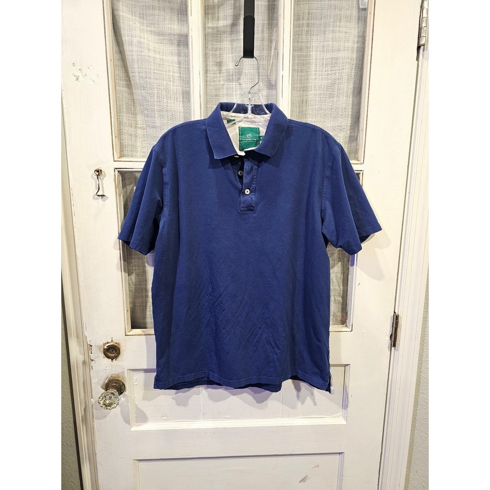 Southern Tide Club Navy Blue Short Sleeve Polo Men's Size Medium